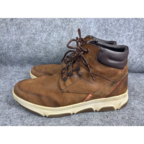 Fluchos Bonny Boots Men's EU 44 Brown Leather Lace Up Ankle - Picture 1 of 9
